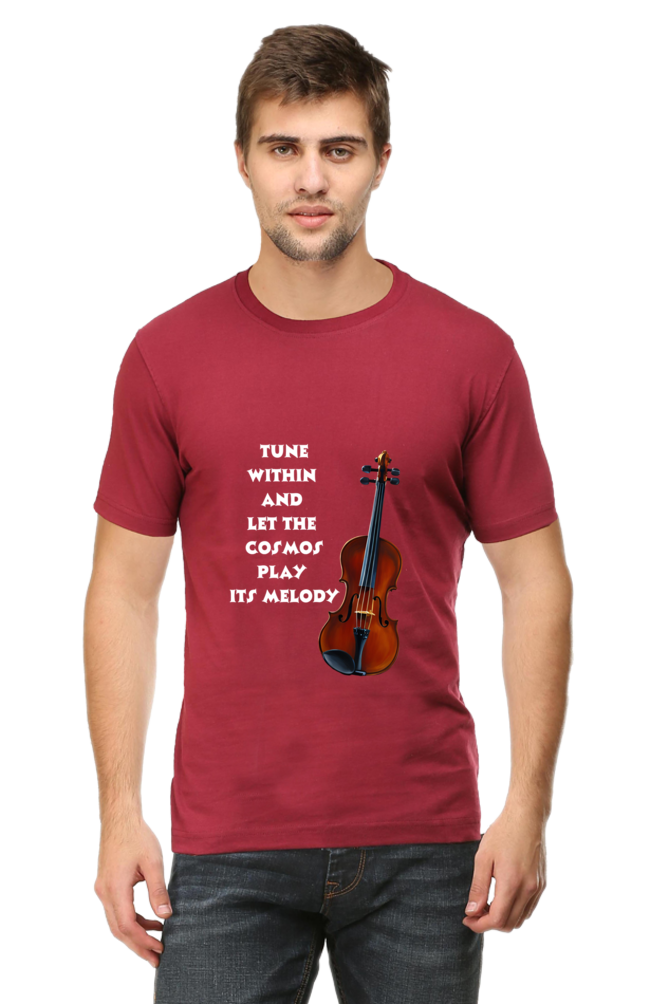 Tune within - Men's T-shirt (multicolor white text)