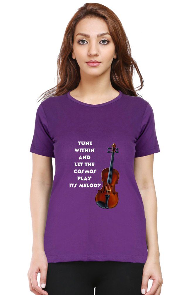 Tune within - Women's T-shirt (multicolor white text)