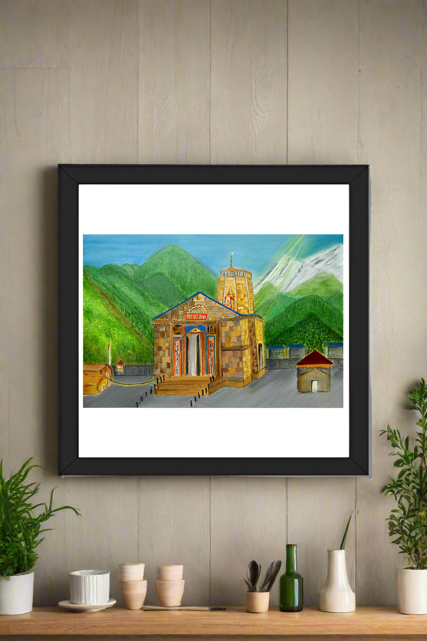 Kedarnath - framed poster (black)