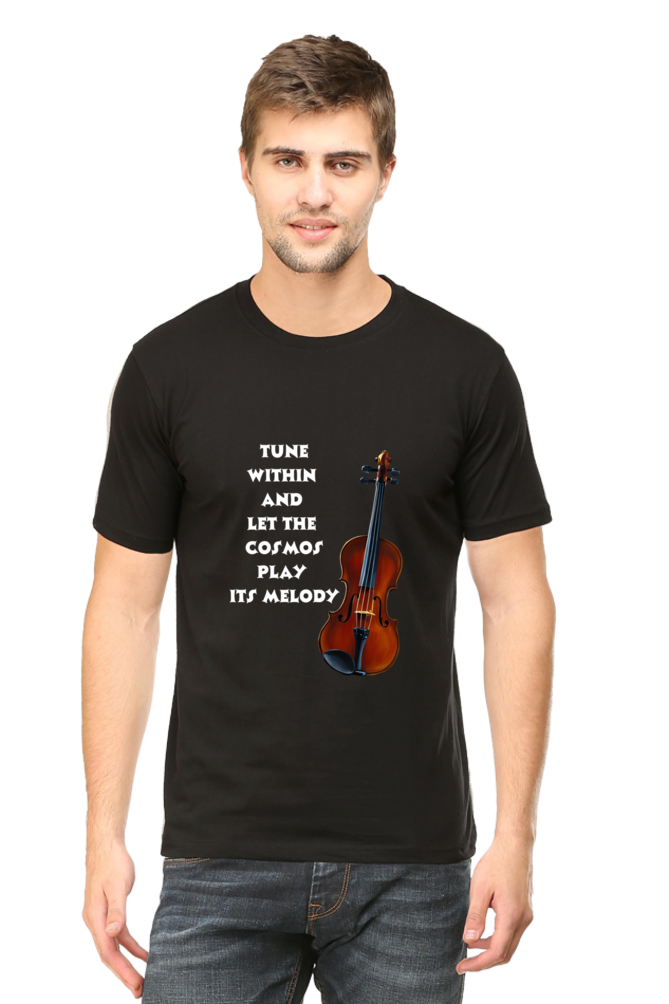 Tune within - Men's T-shirt (multicolor white text)