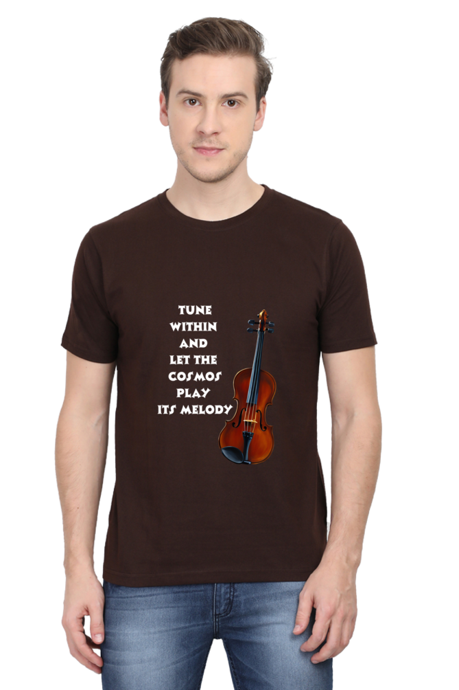 Tune within - Men's T-shirt (multicolor white text)