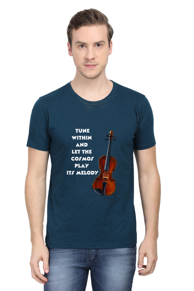 Tune within - Men's T-shirt (multicolor white text)