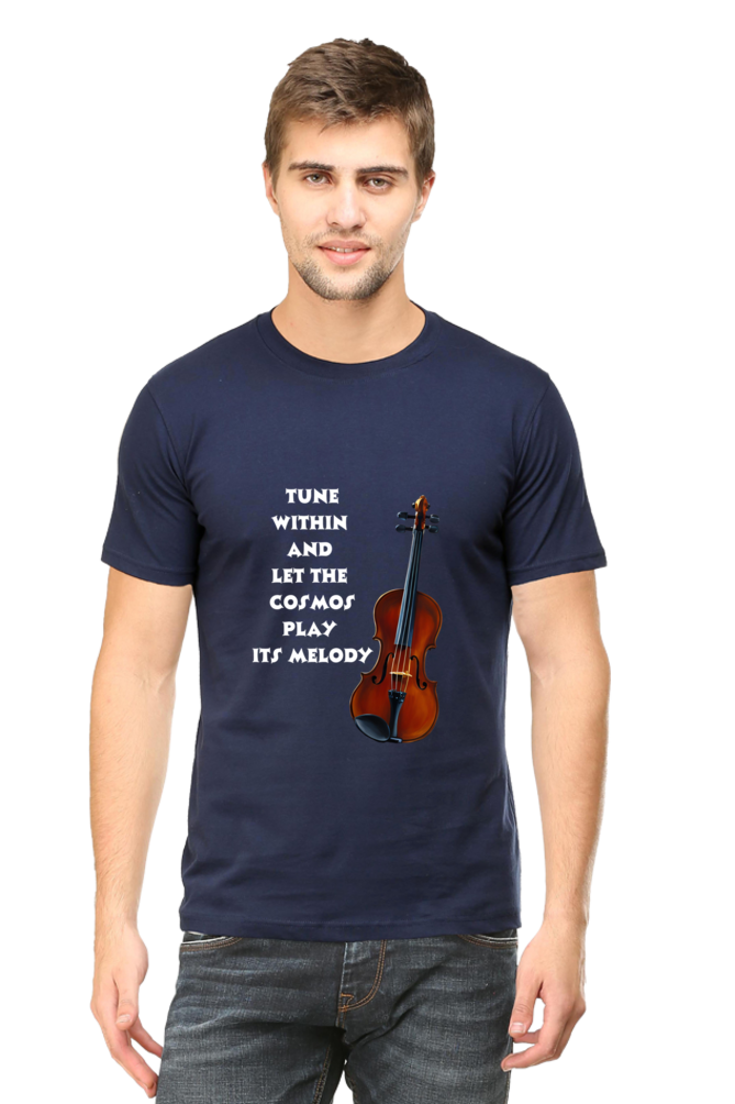 Tune within - Men's T-shirt (multicolor white text)