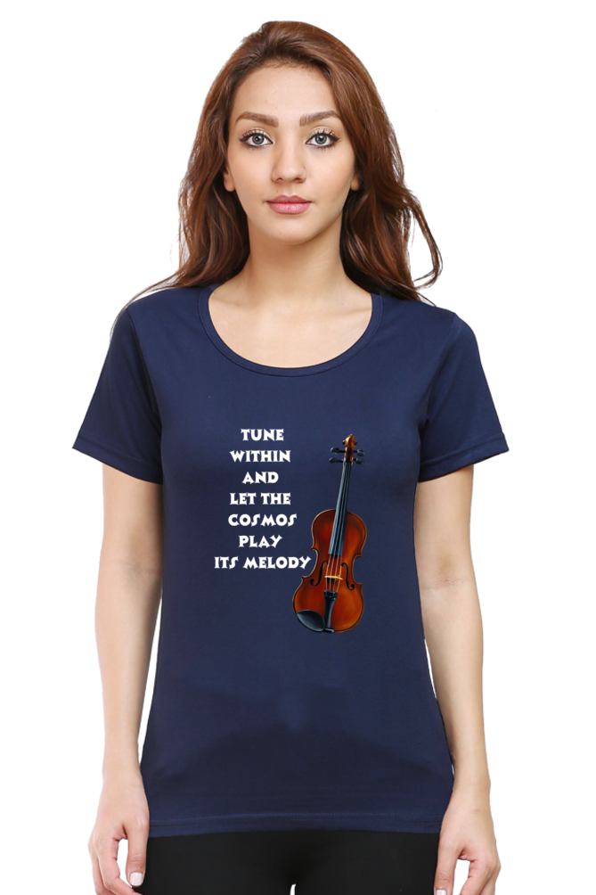 Tune within - Women's T-shirt (multicolor white text)