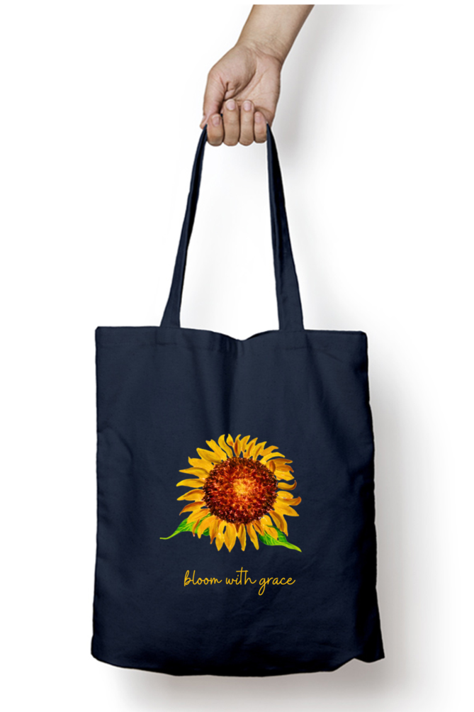 Sunflower Zipper Tote Bag Unisex (multicolor)