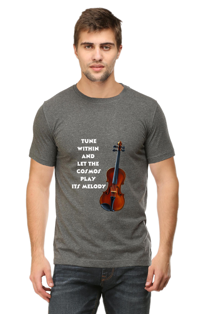 Tune within - Men's T-shirt (multicolor white text)