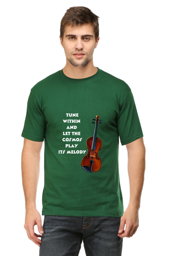 Tune within - Men's T-shirt (multicolor white text)