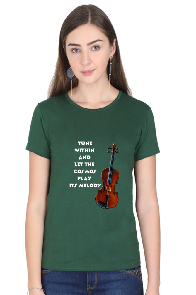 Tune within - Women's T-shirt (multicolor white text)