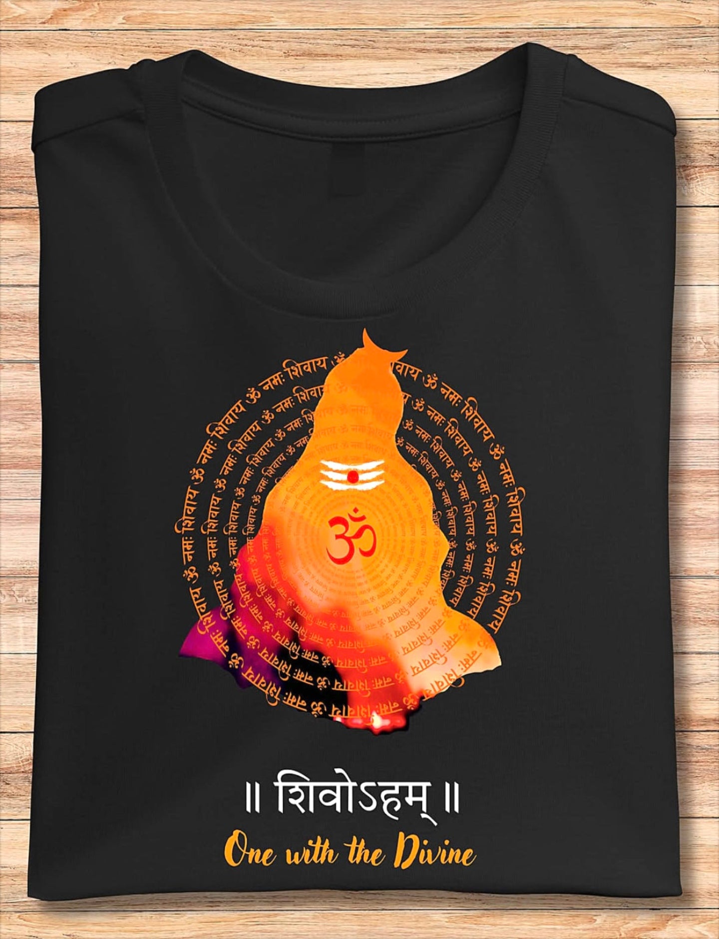 Shivohum Shiva T-shirts for Men (Black)