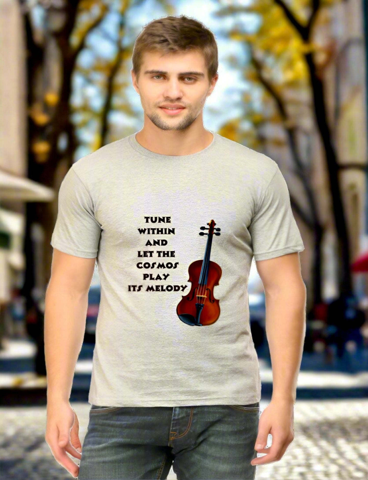 Tune within - Men's T-shirt (multicolor dark text)