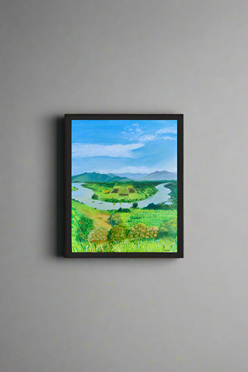 Necklace - framed poster (black)