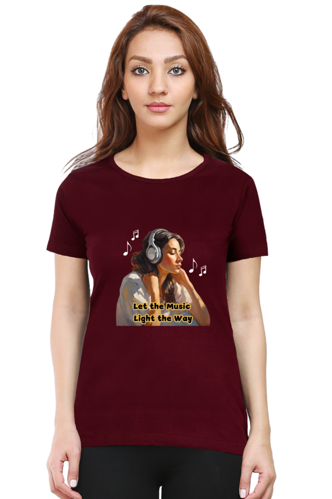 Let the Music Light the Way - women's t-shirt (multicolor)