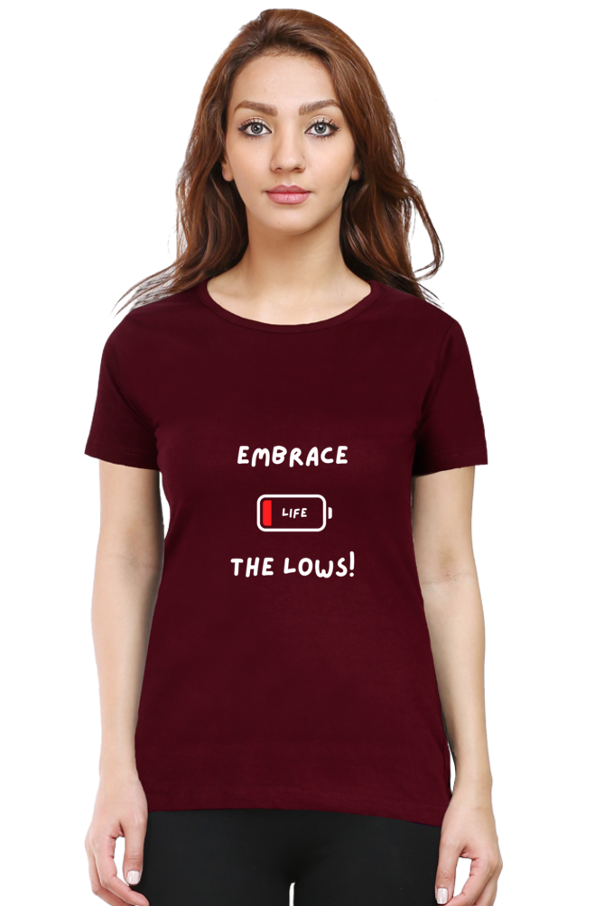 Embrace the lows - women's t-shirt (dark shades)