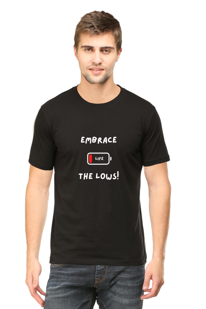 Embrace the lows - Men's T-shirt (dark shades)