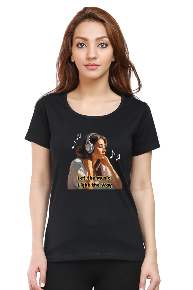 Let the Music Light the Way - women's t-shirt (multicolor)