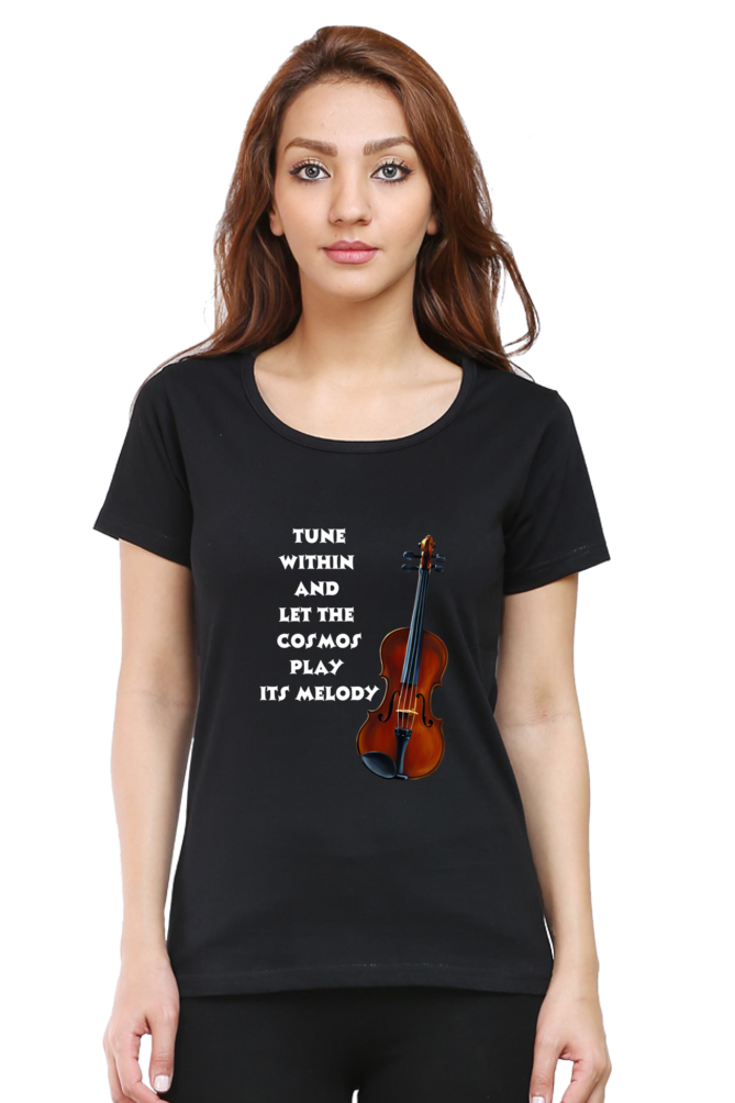 Tune within - Women's T-shirt (multicolor white text)