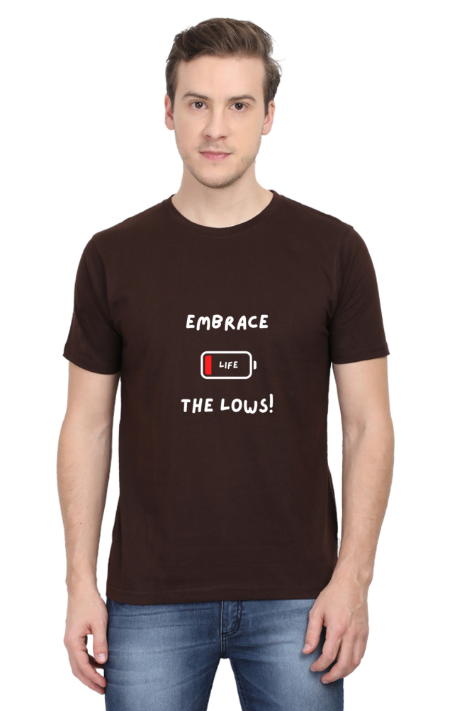 Embrace the lows - Men's T-shirt (dark shades)