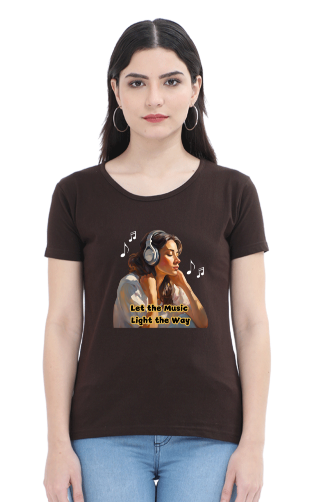 Let the Music Light the Way - women's t-shirt (multicolor)