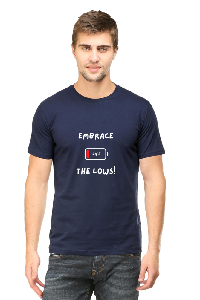 Embrace the lows - Men's T-shirt (dark shades)