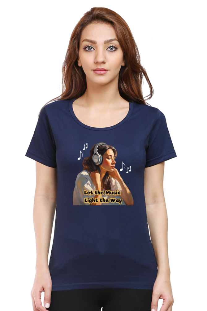 Let the Music Light the Way - women's t-shirt (multicolor)
