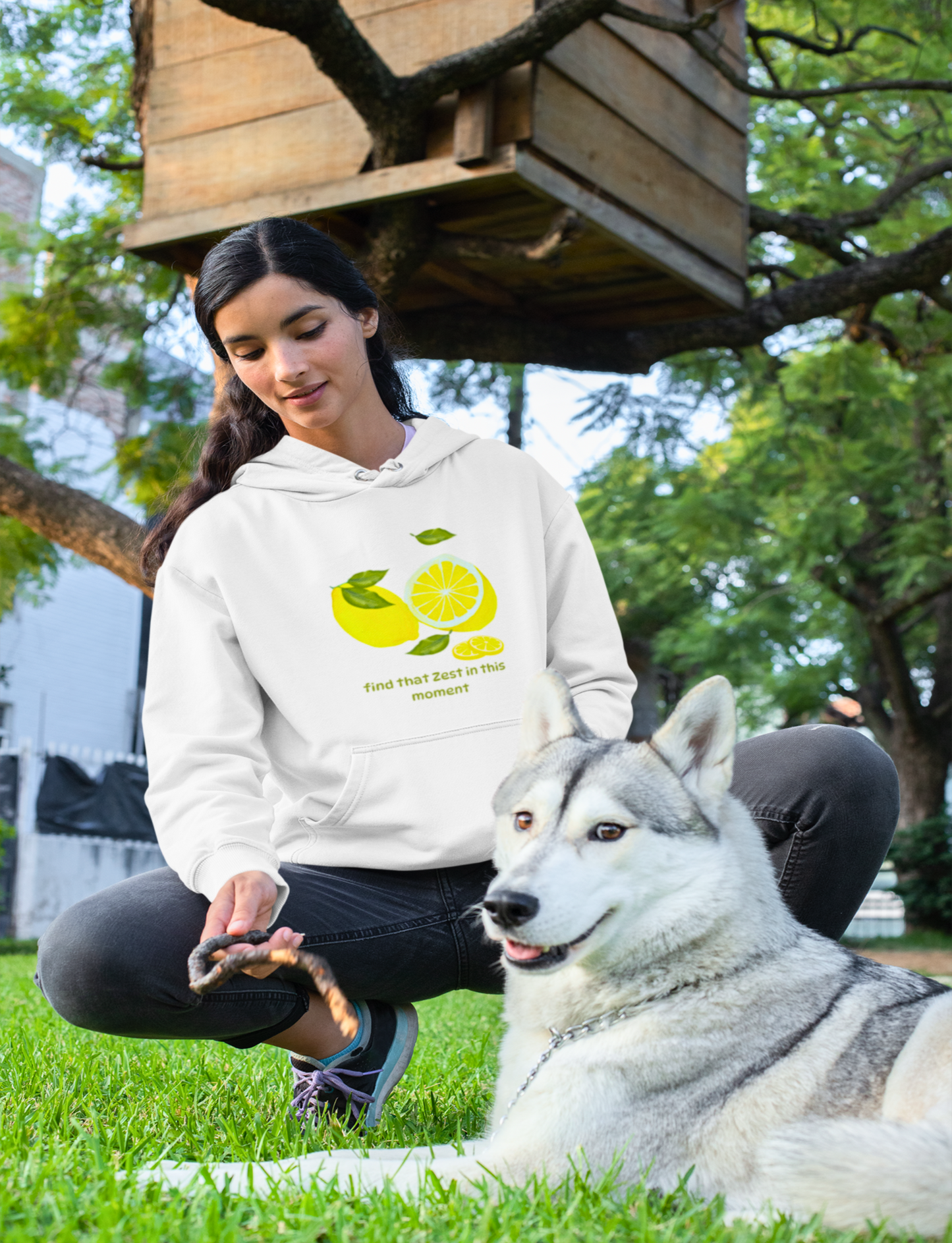Lemon Zest - Women's Premium Hoodie (Multicolor)