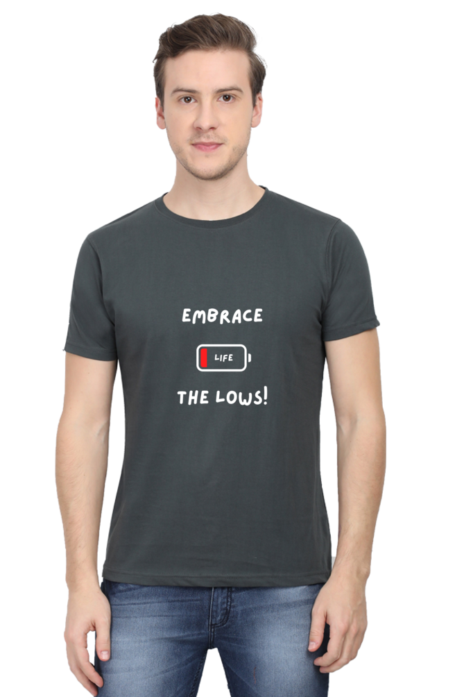 Embrace the lows - Men's T-shirt (dark shades)