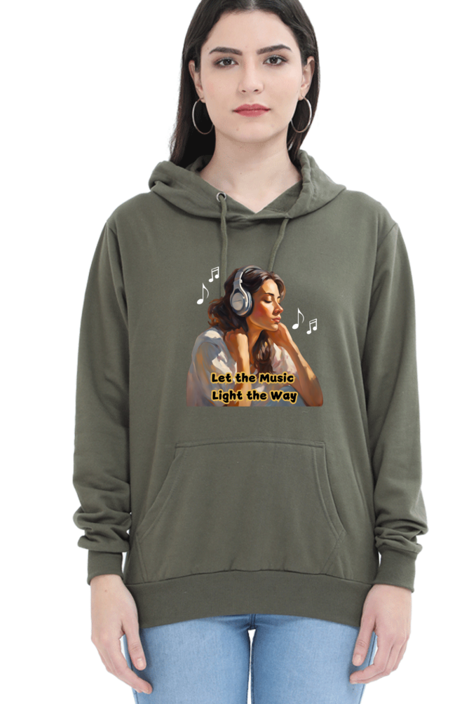 Let the Music Light the Way - Women's Premium Hoodie (Multicolor)