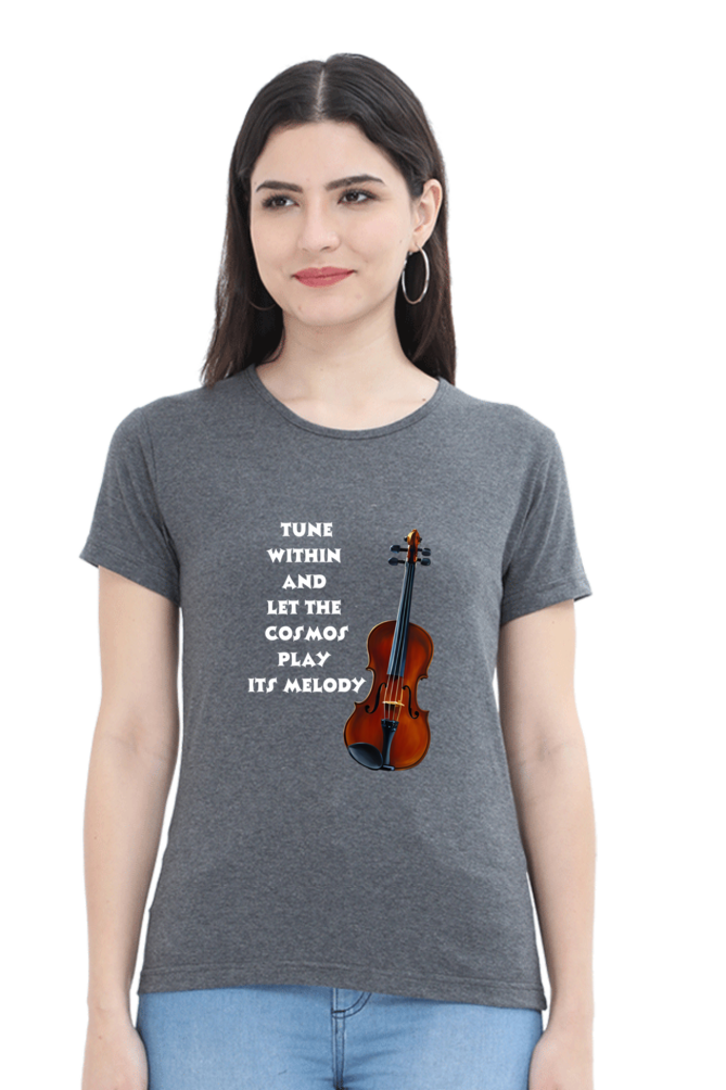 Tune within - Women's T-shirt (multicolor white text)