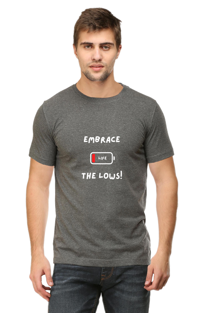 Embrace the lows - Men's T-shirt (dark shades)