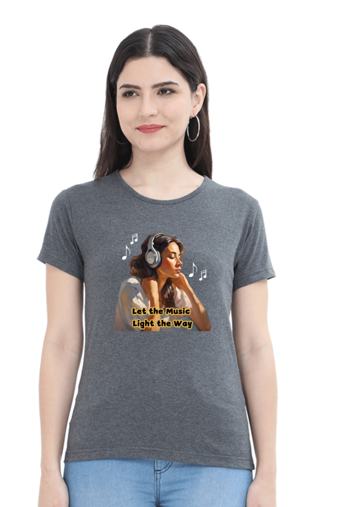Let the Music Light the Way - women's t-shirt (multicolor)