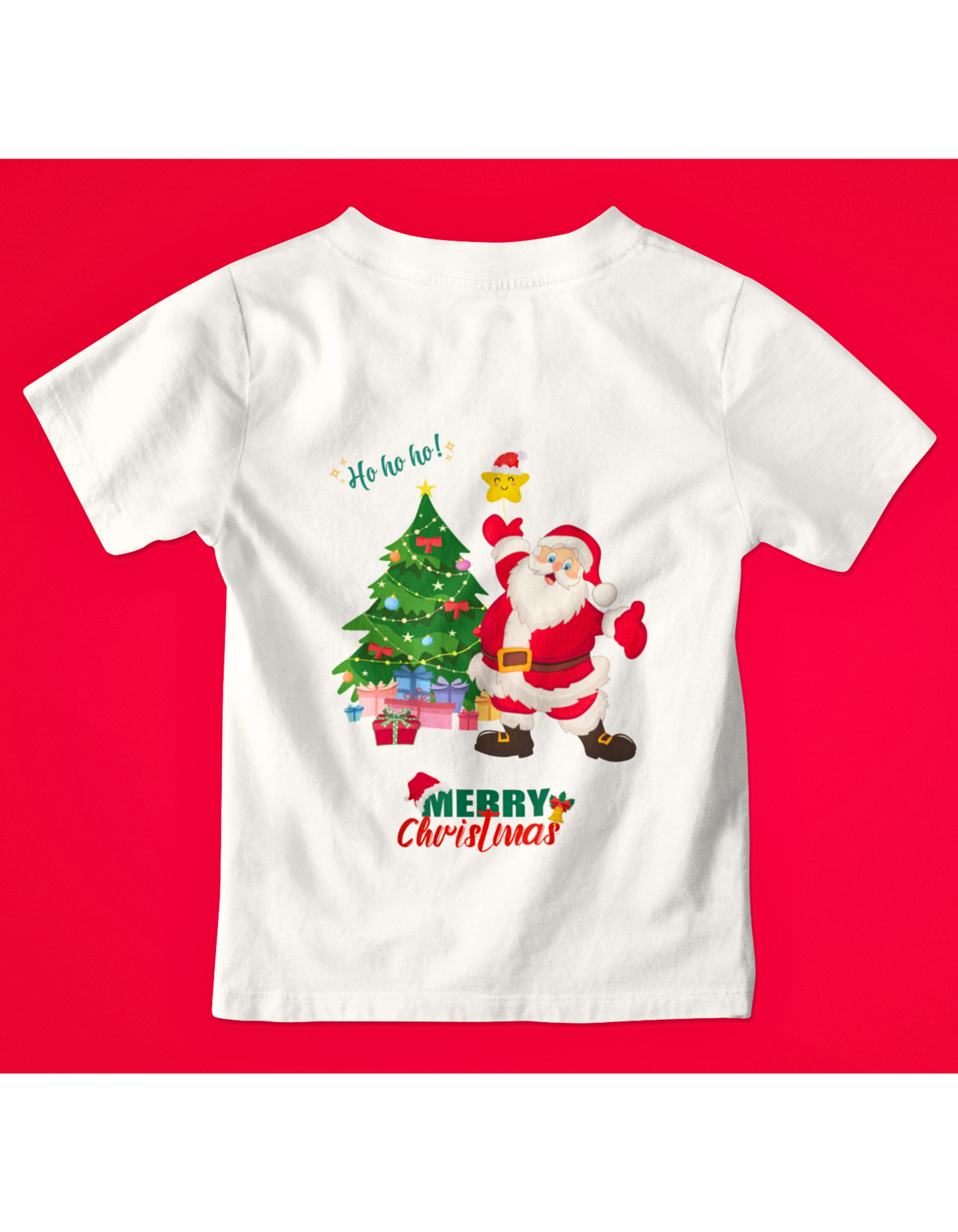 Santa Claus Boy's T-shirt (white, black, navy blue)