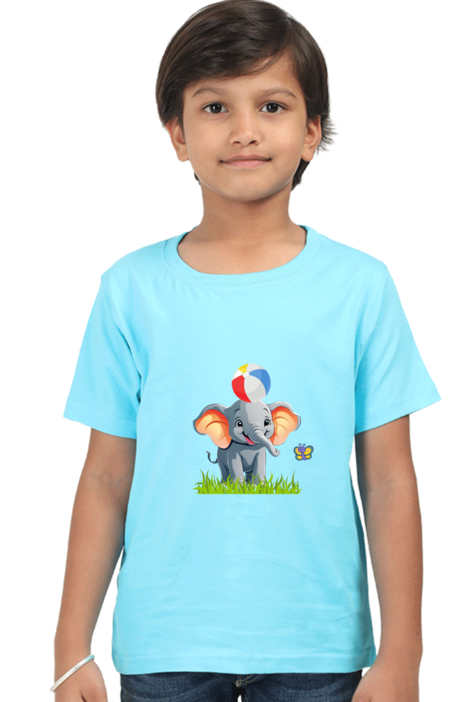 Boy's t-shirt - Baby Elephant  (light shades)