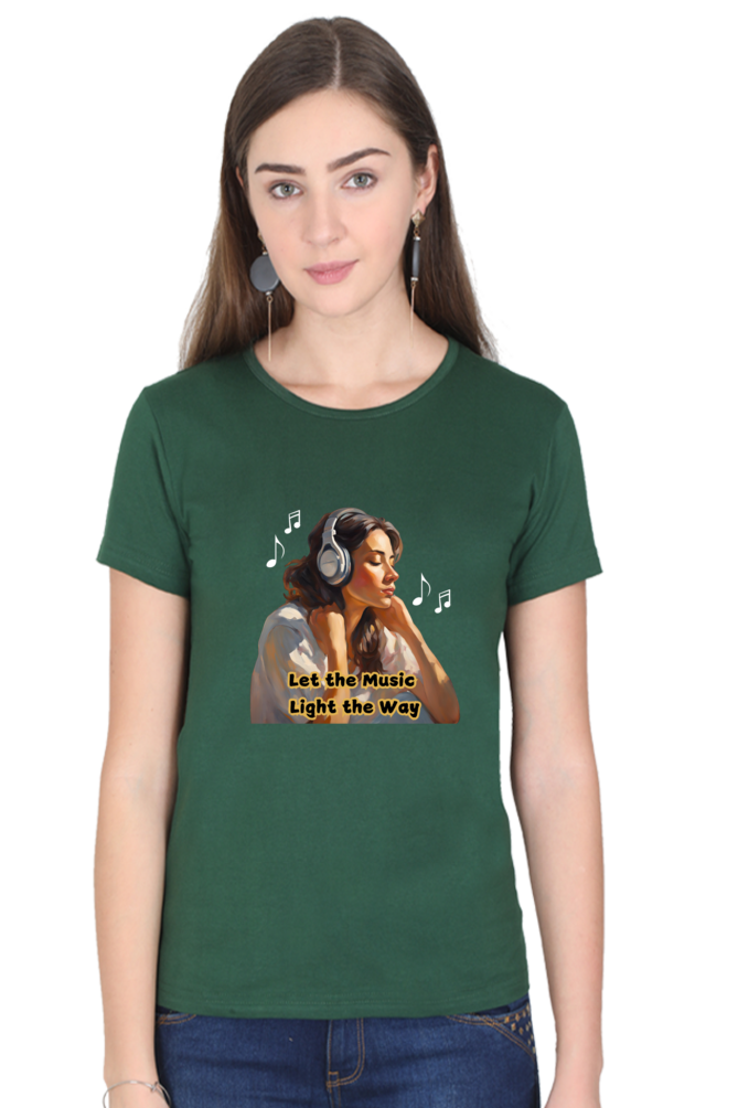 Let the Music Light the Way - women's t-shirt (multicolor)