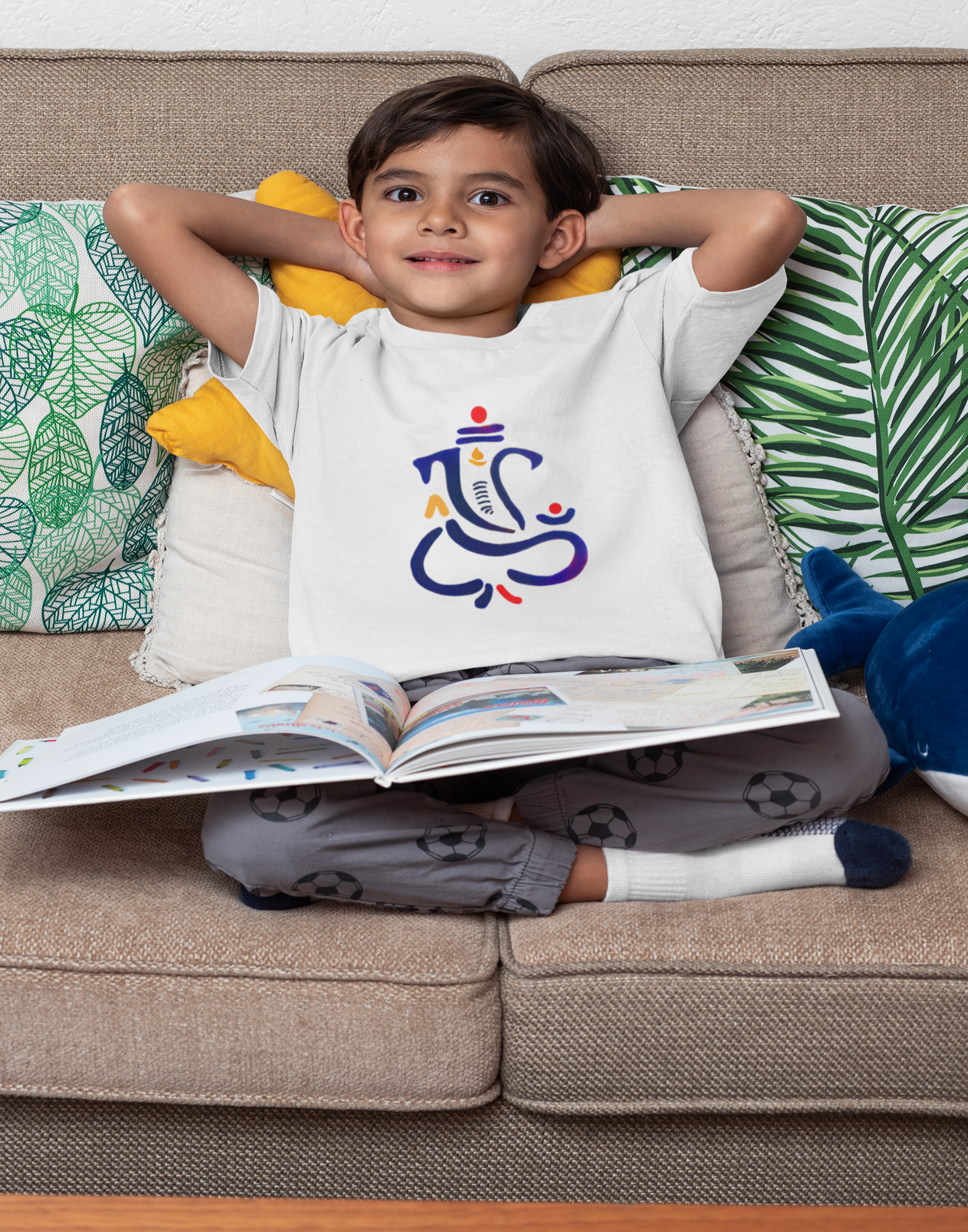 Boy's t-shirt - Ganpati (multicolor)