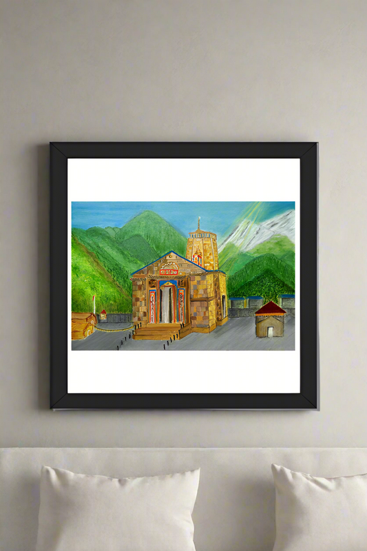 Kedarnath - framed poster (black)