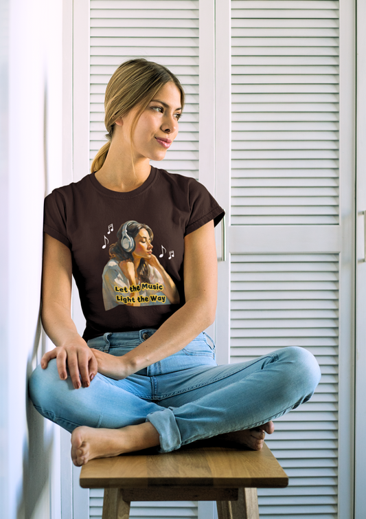 Let the Music Light the Way - women's t-shirt (multicolor)