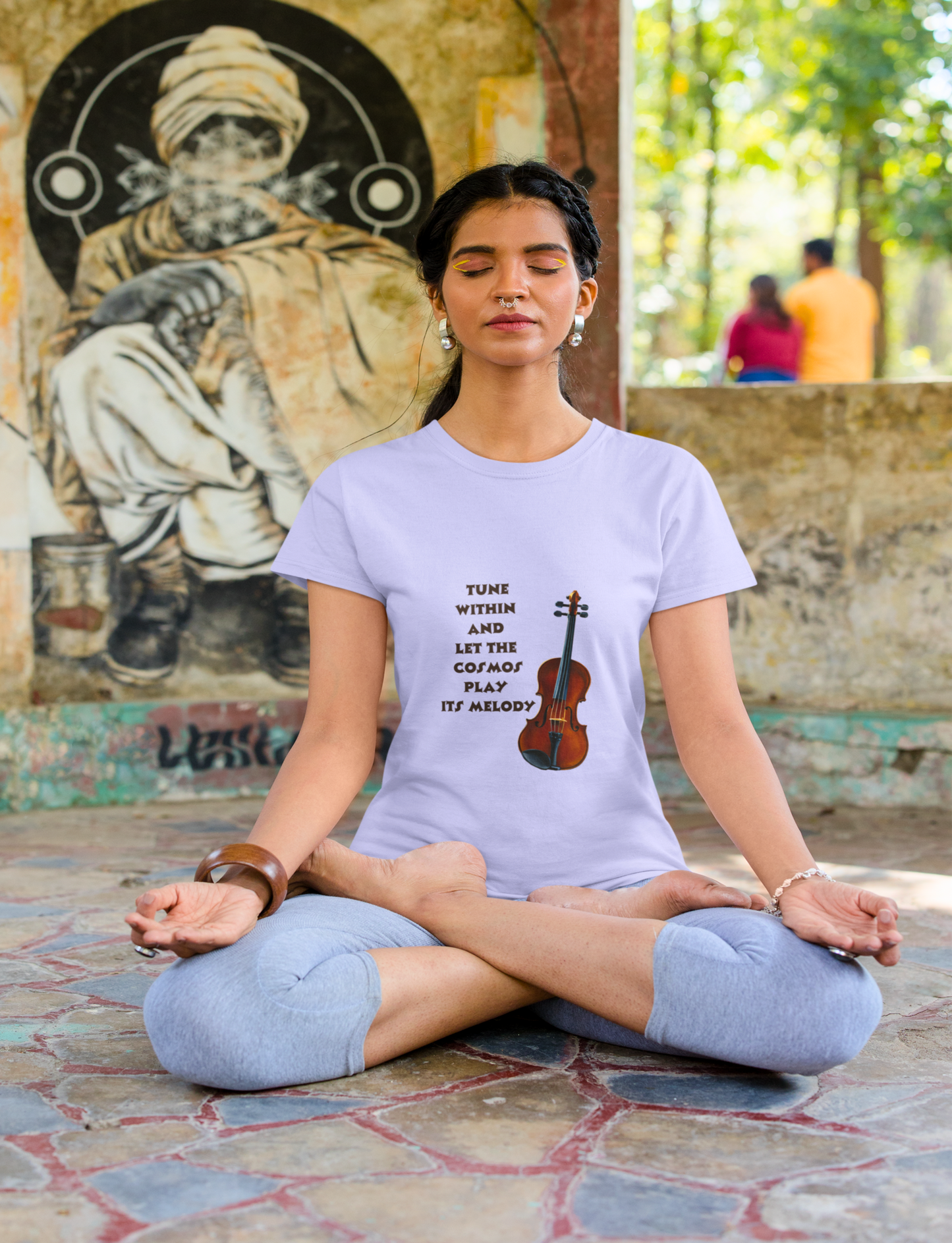 Tune within - Women's T-shirt (multicolor dark text)