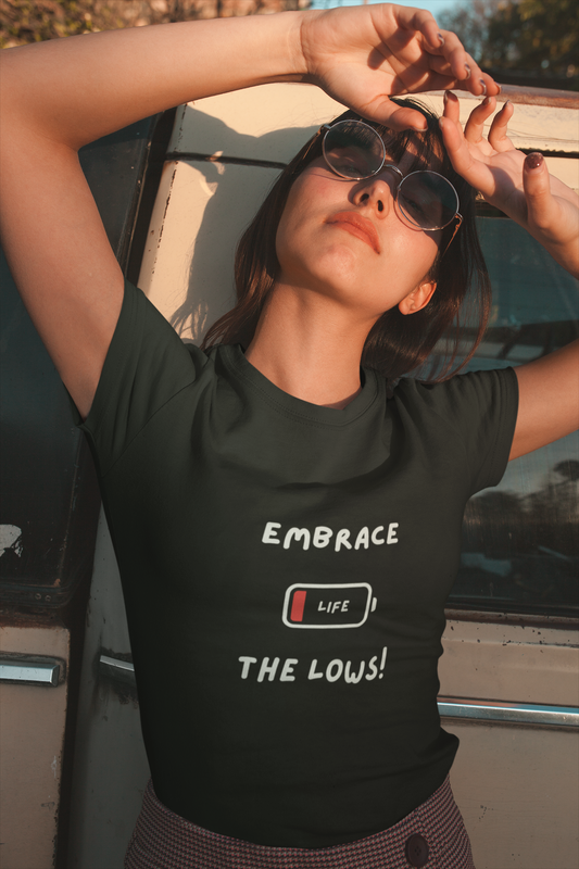 Embrace the lows - women's t-shirt (dark shades)