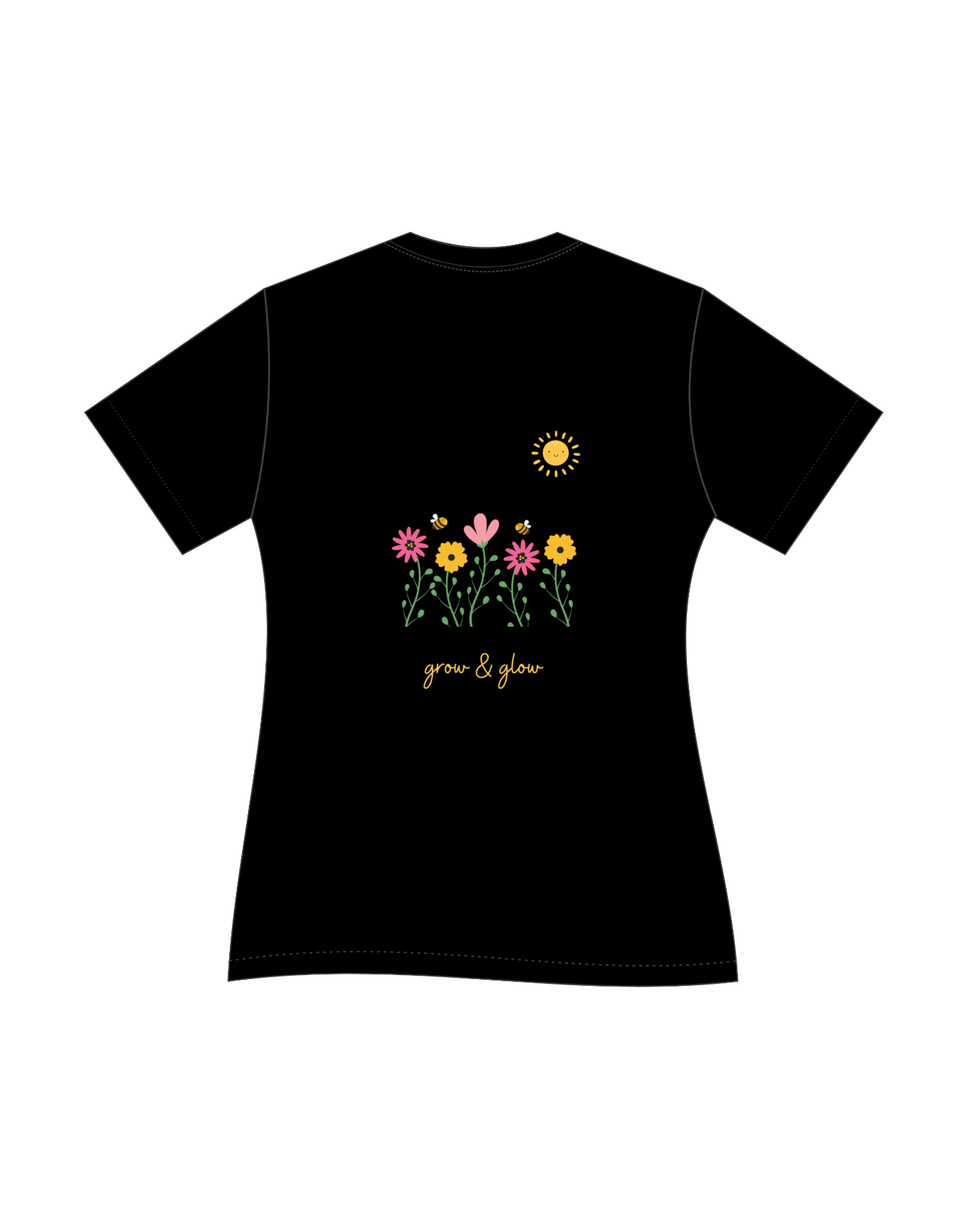 Kids (girl) t-shirt - floral (Multicolor)