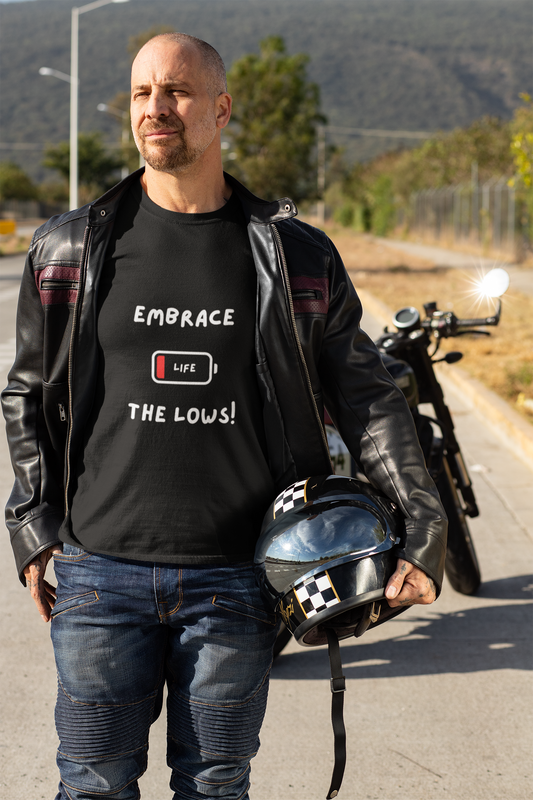 Embrace the lows - Men's T-shirt (dark shades)